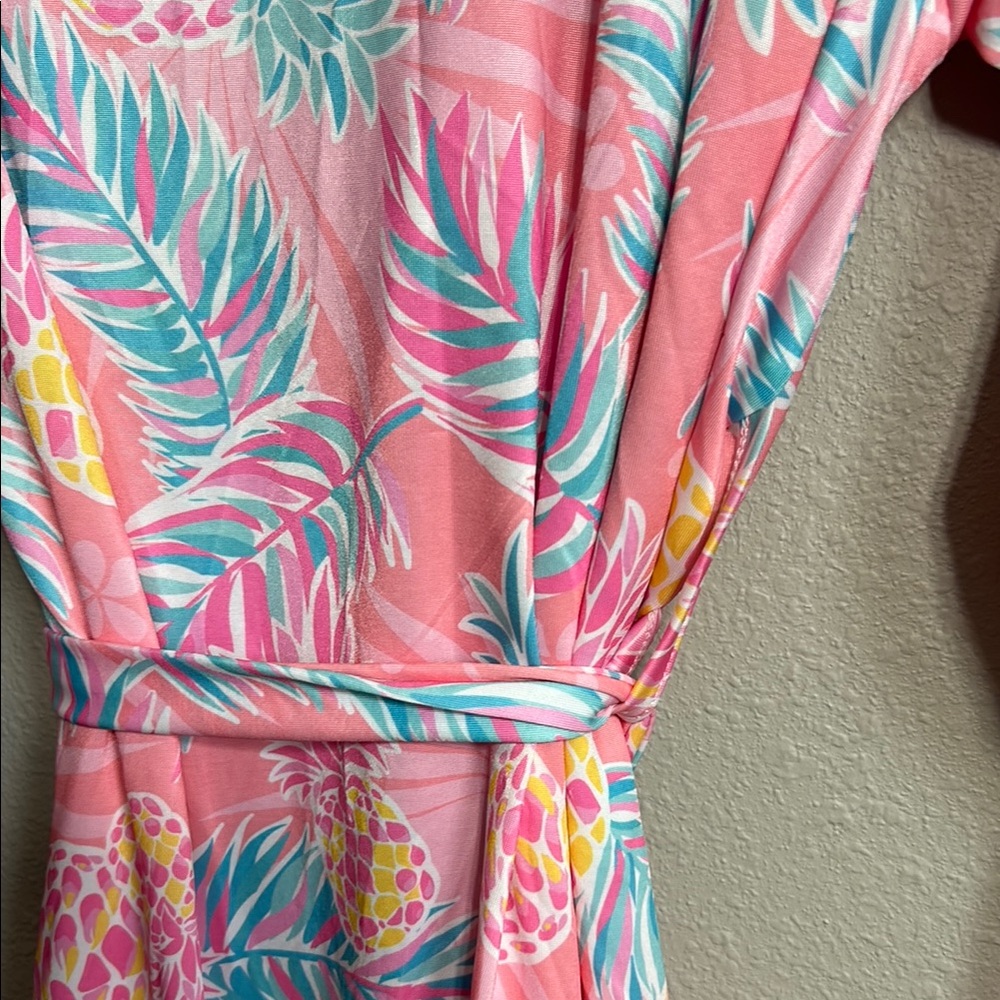 Simply Southern Floral Pink Women's Robe and Nightgown Set NWT Large - Picture 9 of 12